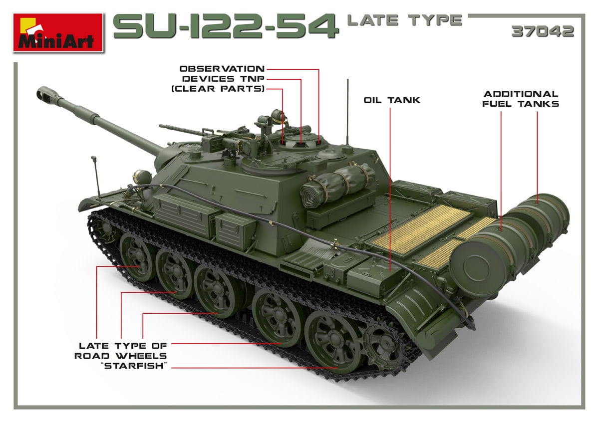 Zdjęcie dodatkowe produktu Su-122-54 Late Type 1:35 MiniArt 37042