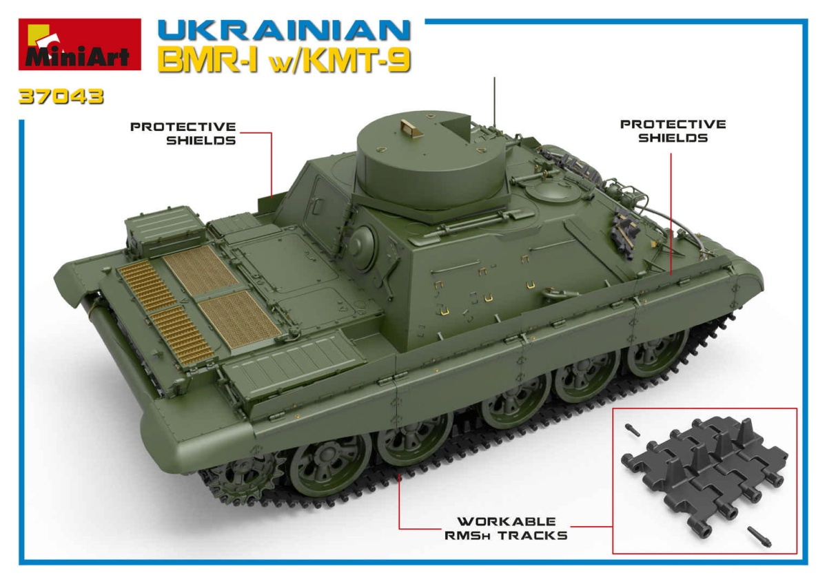 Zdjęcie dodatkowe produktu Ukrainian Bmr-1 W/kmt-9 1:35 MiniArt 37043