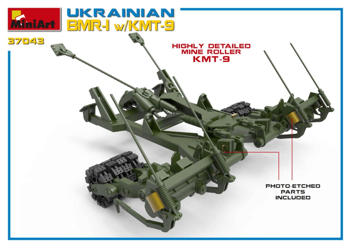 Zdjęcie dodatkowe produktu Ukrainian Bmr-1 W/kmt-9 1:35 MiniArt 37043