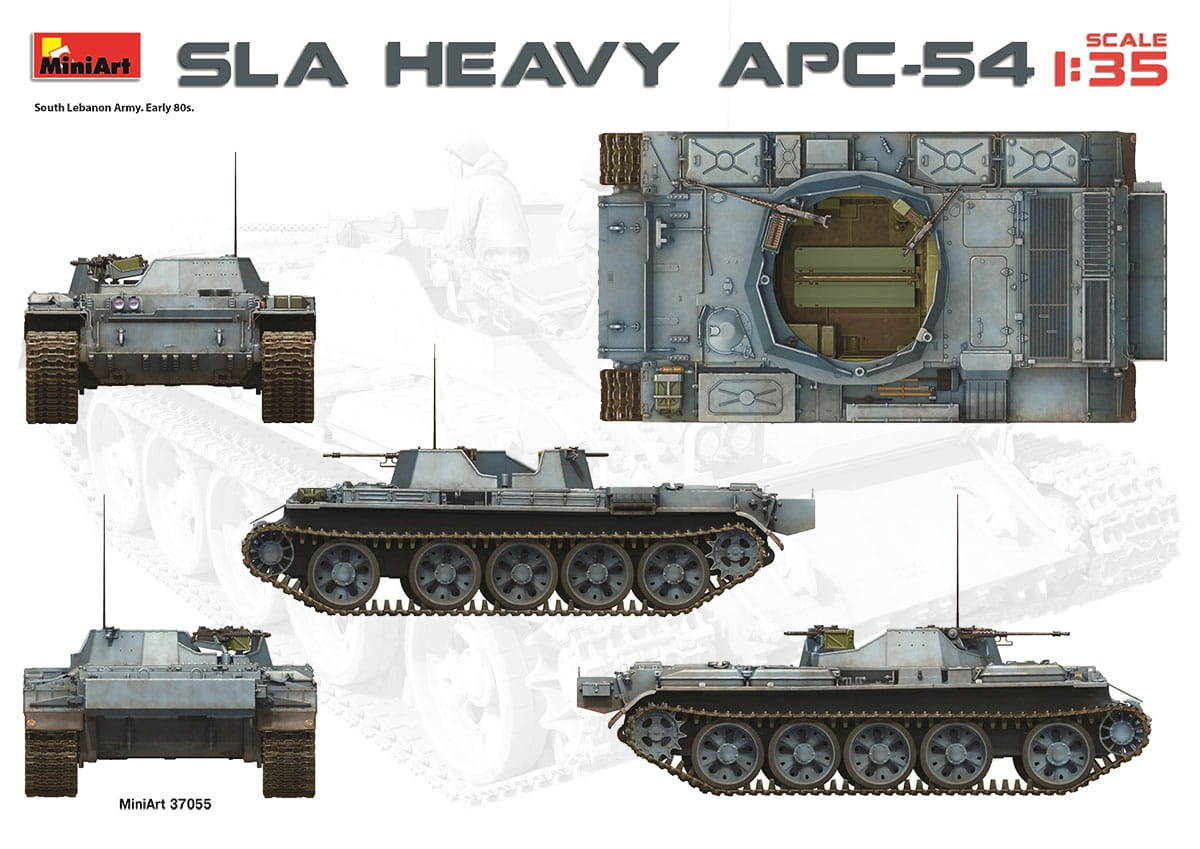 Zdjęcie dodatkowe produktu Sla Heavy Apc-54. Interior Kit 1:35 MiniArt 37055
