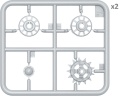 Zdjęcie dodatkowe produktu T-54, T-55 (early) Wheels Set 1:35 MiniArt 37056