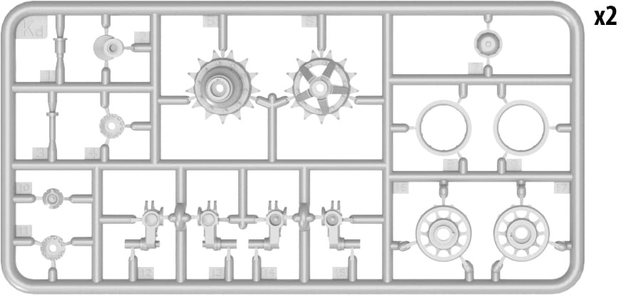 Zdjęcie dodatkowe produktu T-62 Wheels Set 1:35 MiniArt 37060