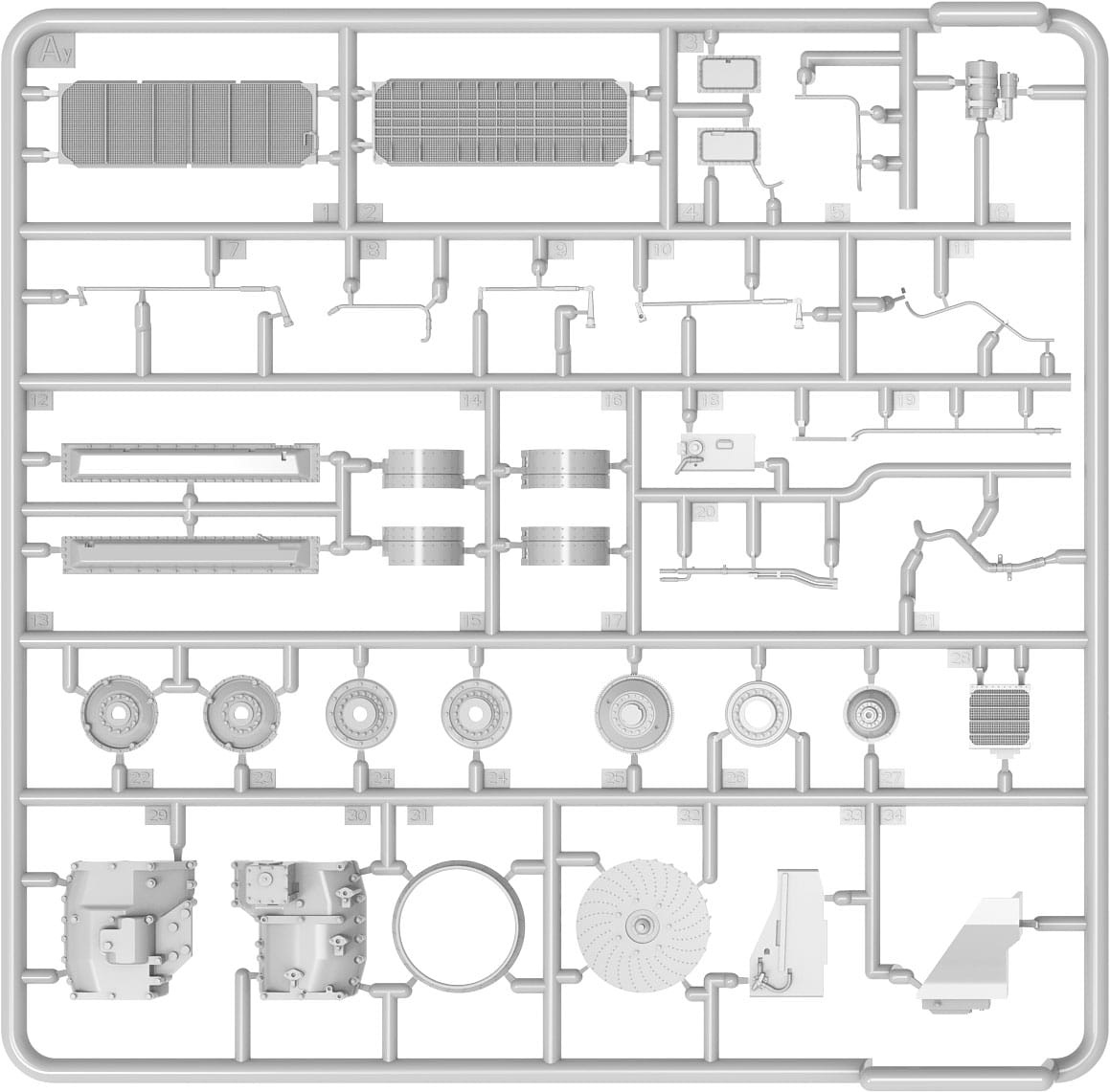 Zdjęcie dodatkowe produktu T-54 Late Transmission Set 1:35 MiniArt 37066