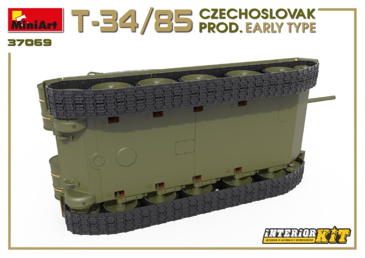 Zdjęcie dodatkowe produktu T-34/85 Czechoslovak Prod. Early Type. Interior Kit 1:35 MiniArt 37069