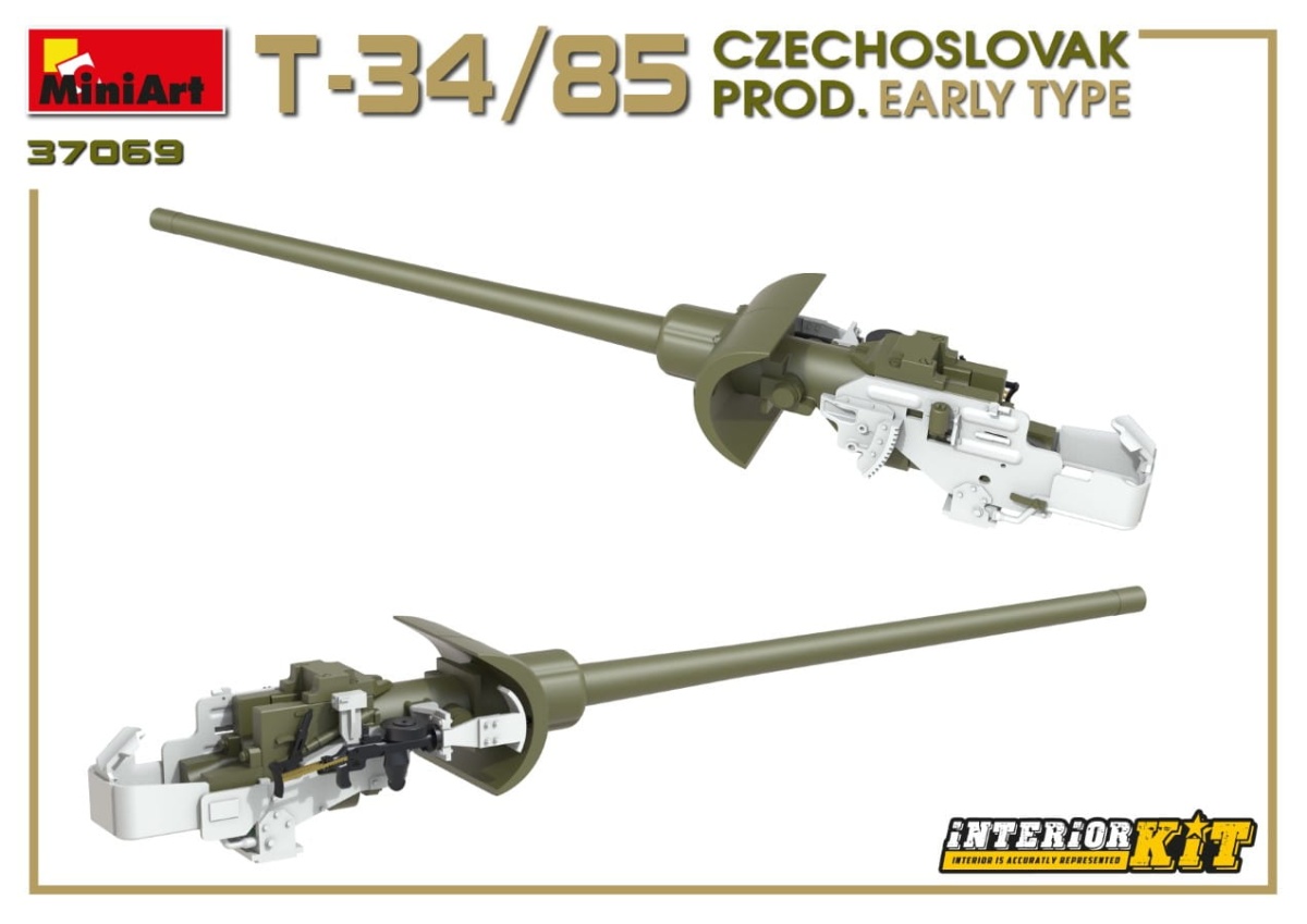 Zdjęcie dodatkowe produktu T-34/85 Czechoslovak Prod. Early Type. Interior Kit 1:35 MiniArt 37069