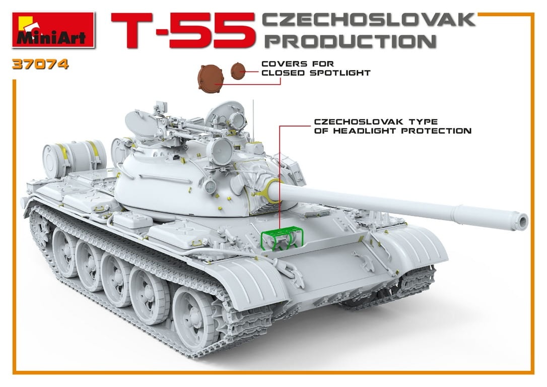 Zdjęcie dodatkowe produktu T-55 Czechoslovak Production 1:35 MiniArt 37074
