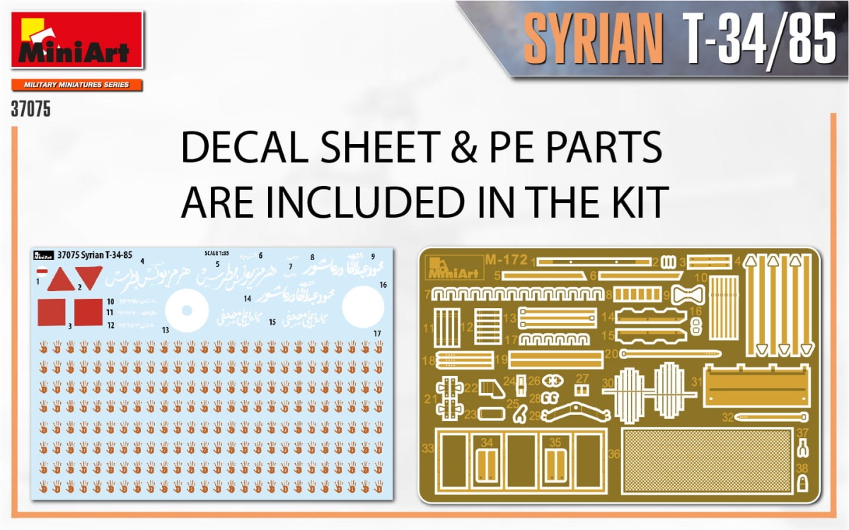 Zdjęcie dodatkowe produktu Syrian T-34/85 1:35 MiniArt 37075