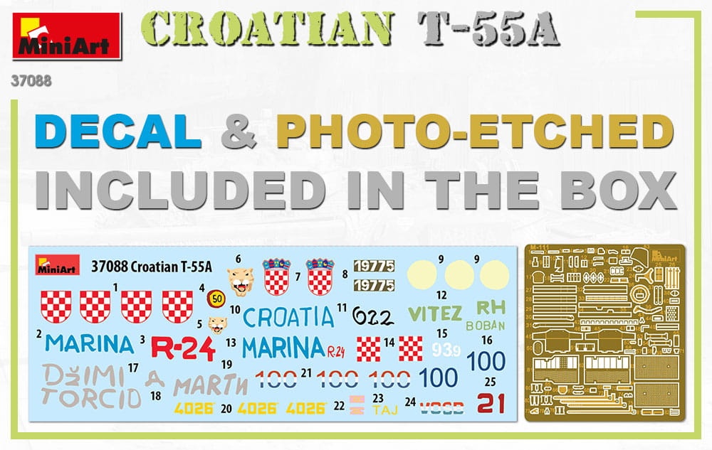 Zdjęcie dodatkowe produktu Croatian T-55a 1:35 MiniArt 37088