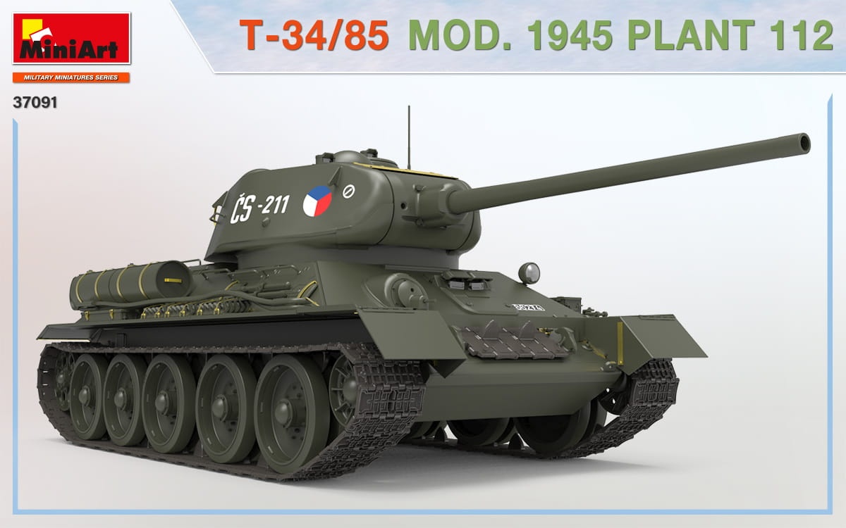 Zdjęcie dodatkowe produktu T-34/85 Mod. 1945. Plant 112 1:35 MiniArt 37091