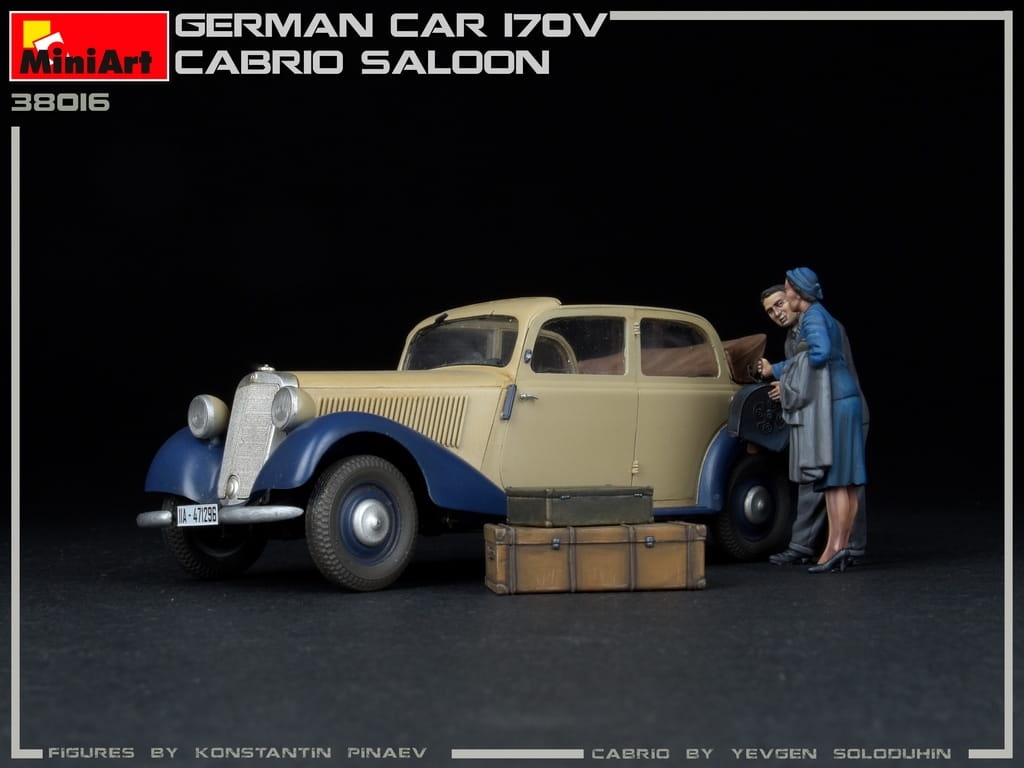 Zdjęcie dodatkowe produktu German Car 170v Cabrio Saloon 1:35 MiniArt 38016
