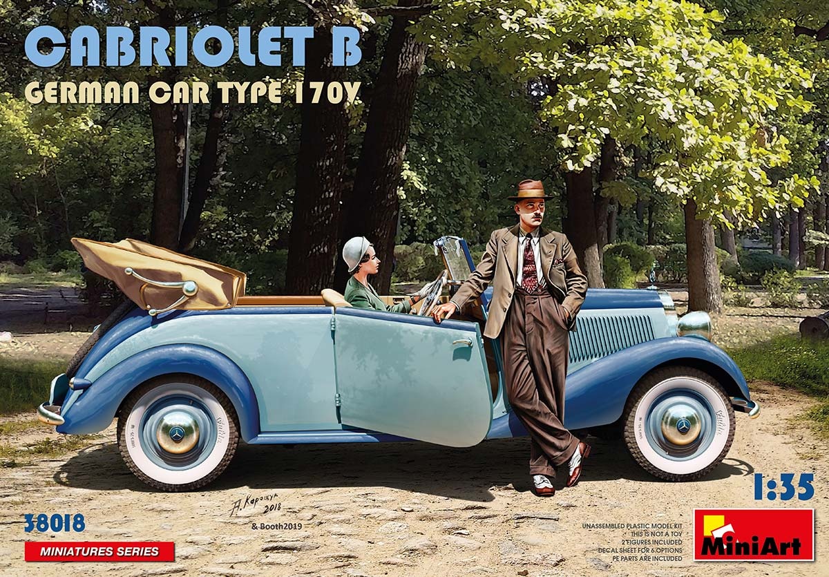Zdjęcie główne produktu Cabriolet B German Car Type 170v 1:35 MiniArt 38018