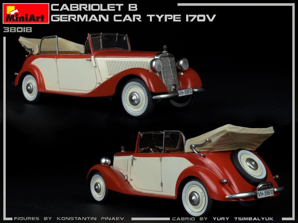 Zdjęcie dodatkowe produktu Cabriolet B German Car Type 170v 1:35 MiniArt 38018