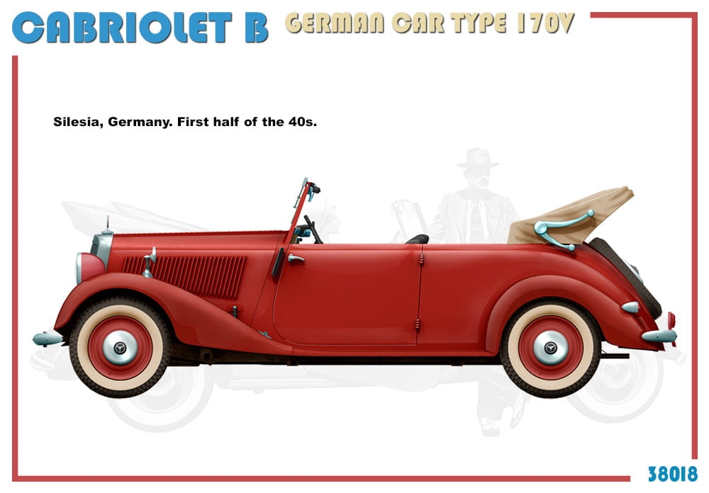 Zdjęcie dodatkowe produktu Cabriolet B German Car Type 170v 1:35 MiniArt 38018