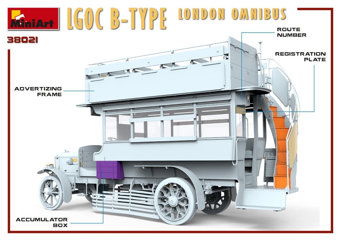 Zdjęcie dodatkowe produktu Lgoc B-type London Omnibus 1:35 MiniArt 38021