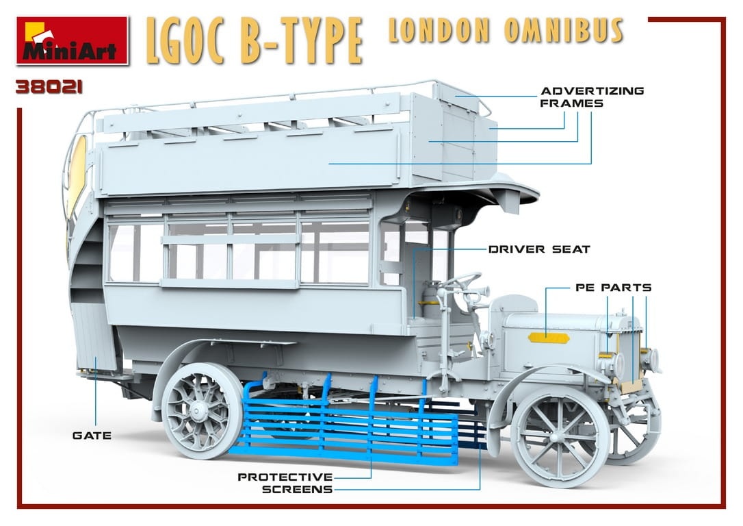 Zdjęcie dodatkowe produktu Lgoc B-type London Omnibus 1:35 MiniArt 38021