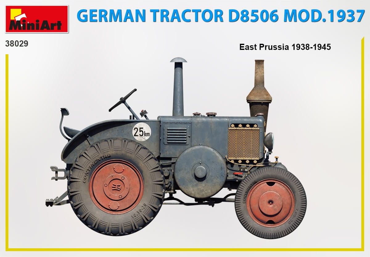 Zdjęcie dodatkowe produktu German Tractor D8506 Mod. 1937 1:35 MiniArt 38029