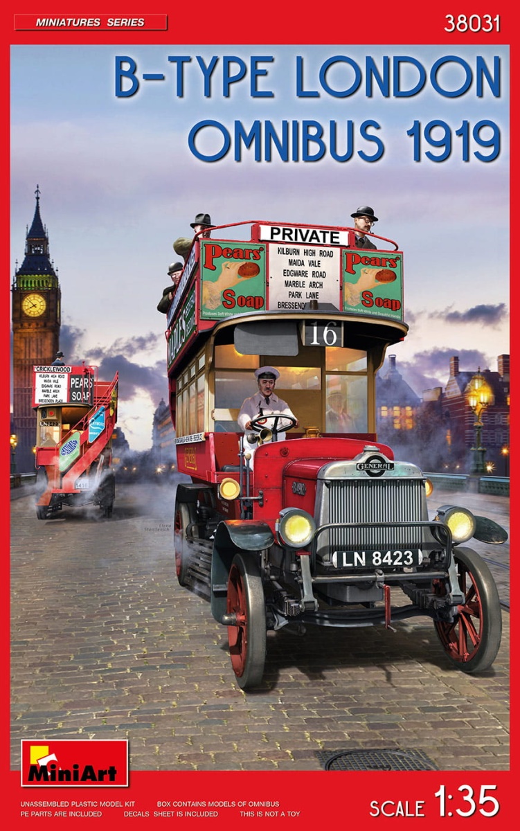 Zdjęcie główne produktu B-type London Omnibus 1919 1:35 MiniArt 38031