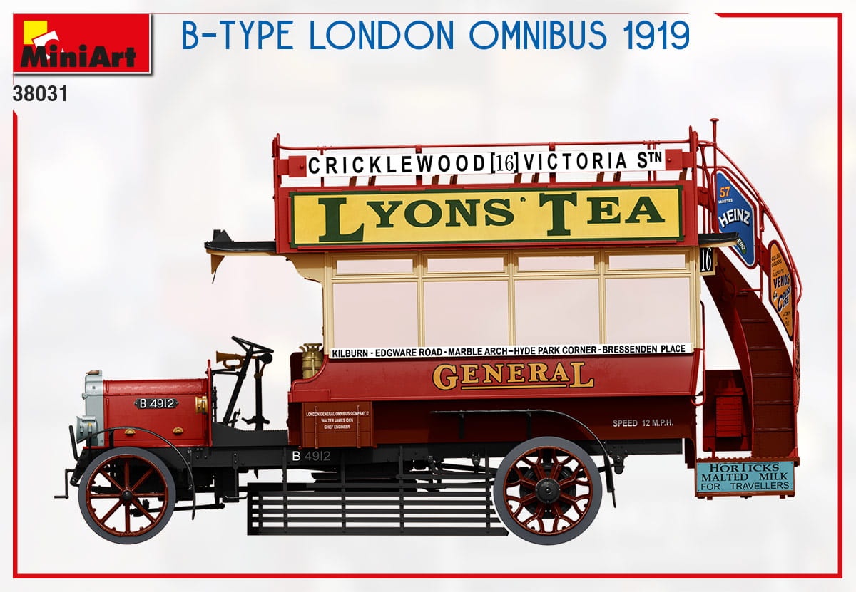 Zdjęcie dodatkowe produktu B-type London Omnibus 1919 1:35 MiniArt 38031
