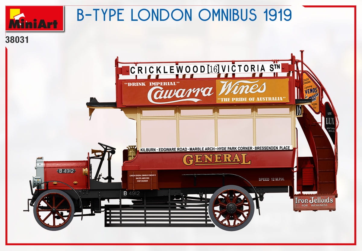 Zdjęcie dodatkowe produktu B-type London Omnibus 1919 1:35 MiniArt 38031