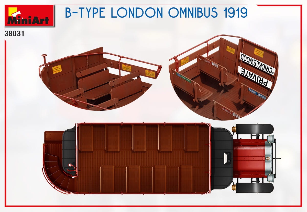 Zdjęcie dodatkowe produktu B-type London Omnibus 1919 1:35 MiniArt 38031