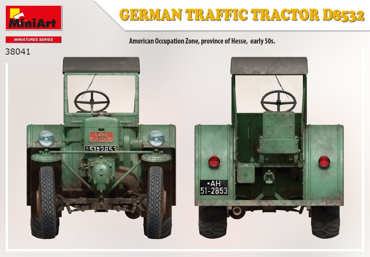 Zdjęcie dodatkowe produktu German Traffic Tractor D8532 1:35 MiniArt 38041