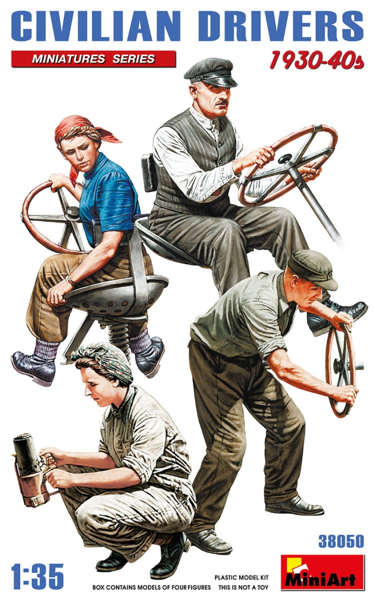 Zdjęcie główne produktu Civilian Drivers 1930-40s 1:35 MiniArt 38050