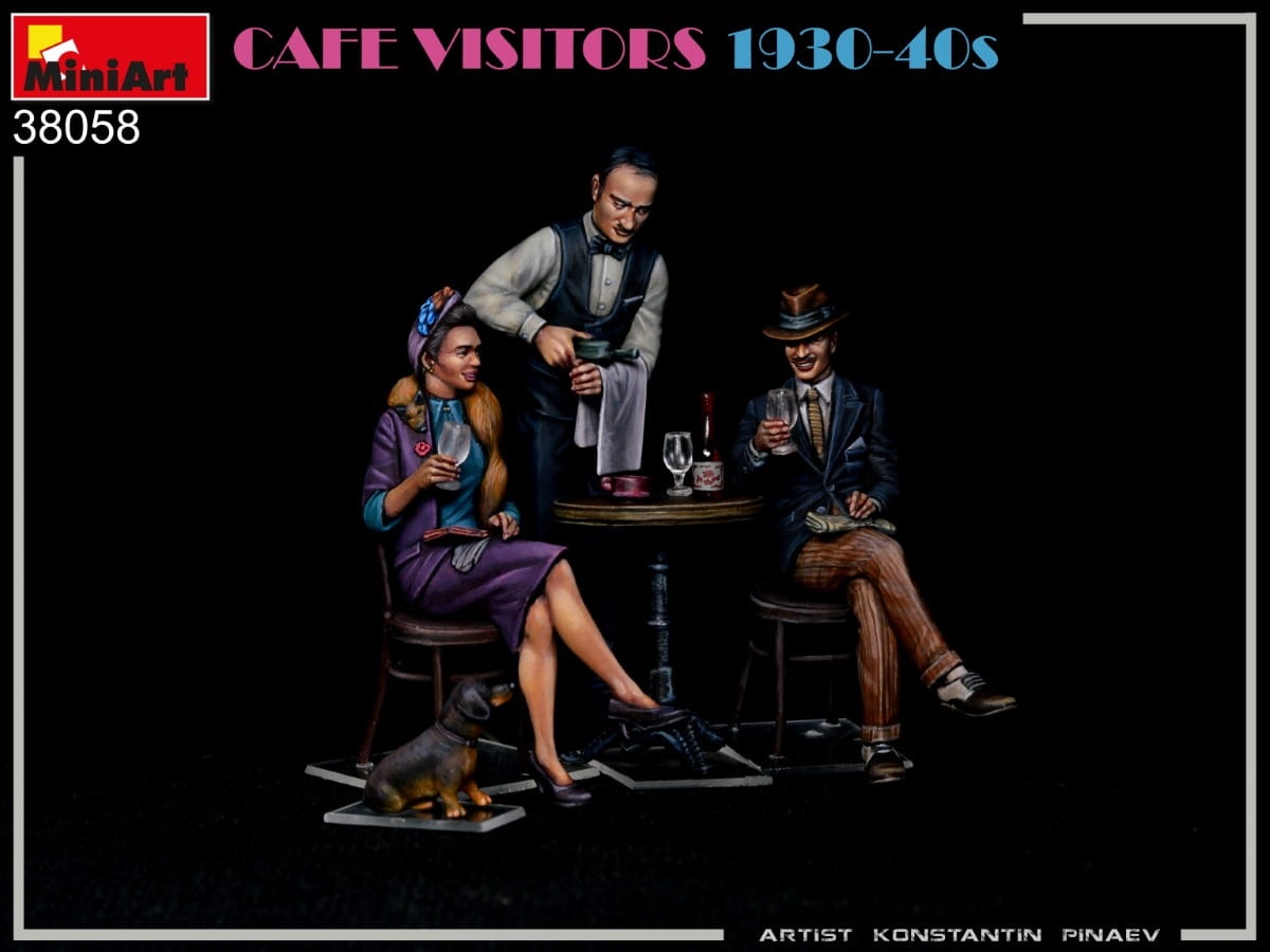 Zdjęcie dodatkowe produktu Cafe Visitors 1930-40s 1:35 MiniArt 38058