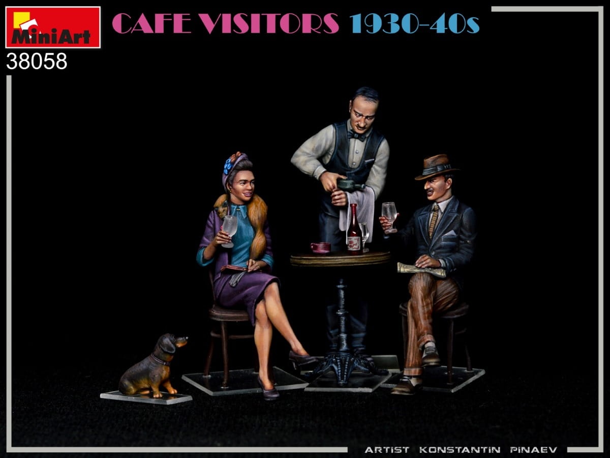 Zdjęcie dodatkowe produktu Cafe Visitors 1930-40s 1:35 MiniArt 38058