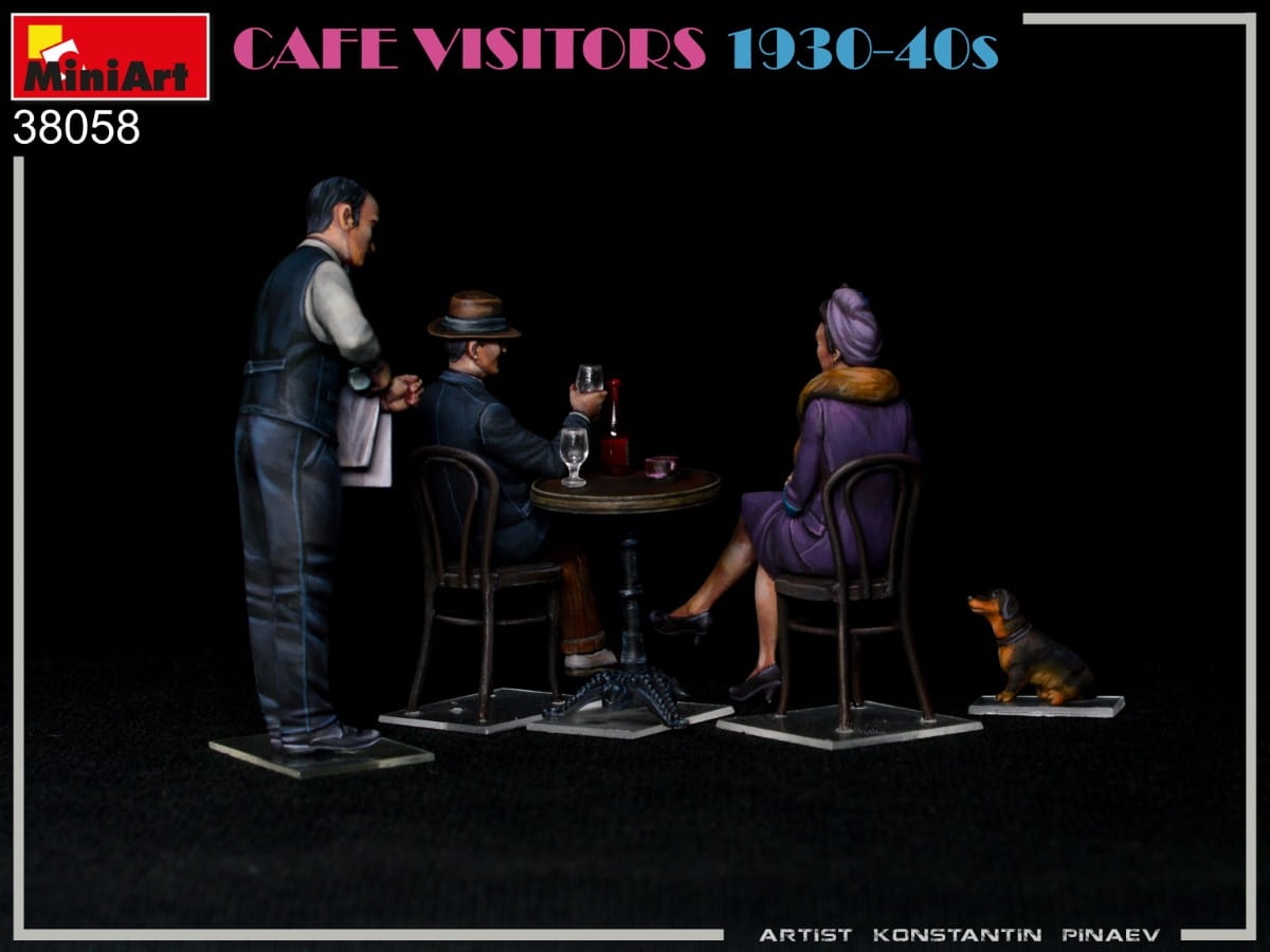 Zdjęcie dodatkowe produktu Cafe Visitors 1930-40s 1:35 MiniArt 38058