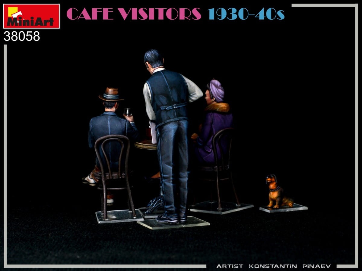 Zdjęcie dodatkowe produktu Cafe Visitors 1930-40s 1:35 MiniArt 38058