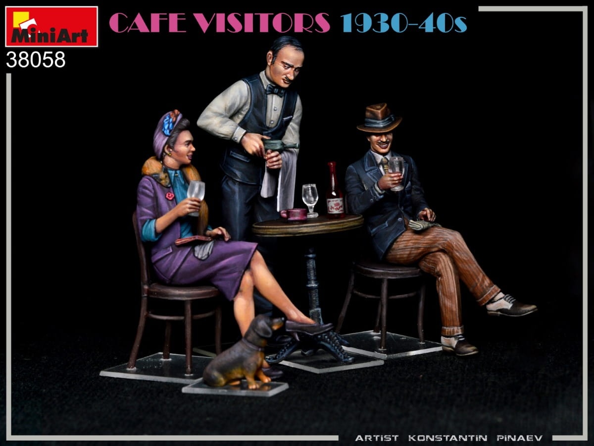 Zdjęcie dodatkowe produktu Cafe Visitors 1930-40s 1:35 MiniArt 38058