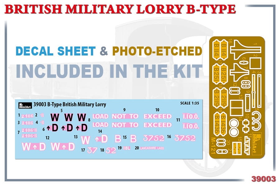 Zdjęcie dodatkowe produktu British Military Lorry B-type 1:35 MiniArt 39003