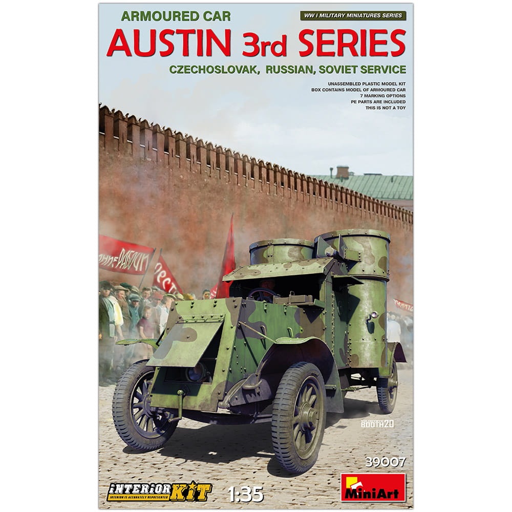 Zdjęcie główne produktu Austin Armoured Car 3rd Series: Czechoslovak, Russian, Soviet Service. Interior Kit 1:35 MiniArt 39007