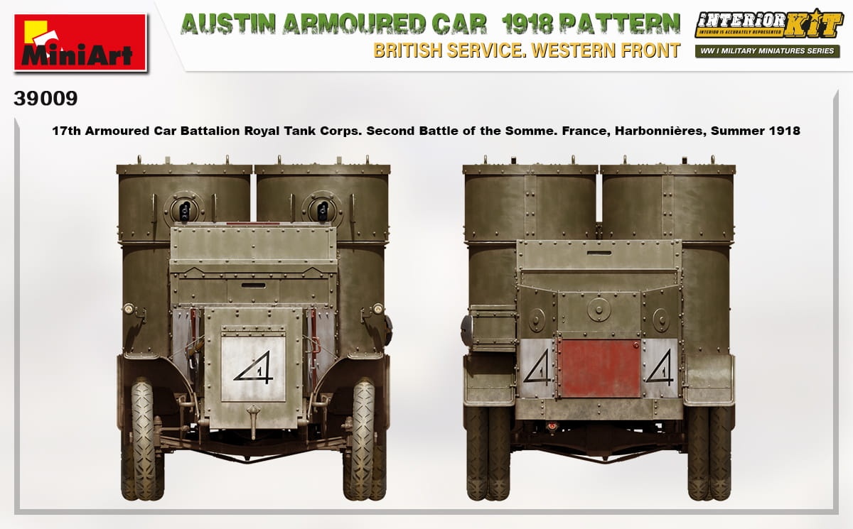 Zdjęcie dodatkowe produktu Austin Armoured Car 1918 Pattern. British Service. Western Front. Interior Kit 1:35 MiniArt 39009