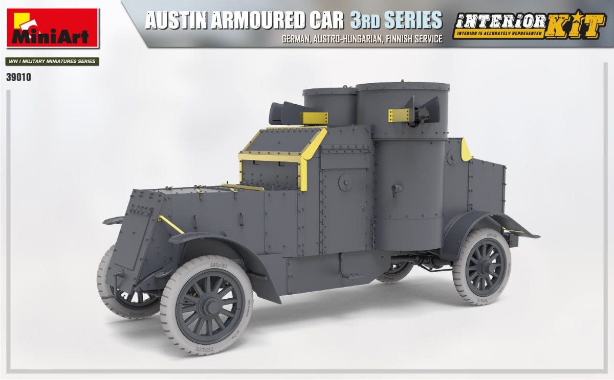 Zdjęcie dodatkowe produktu Austin Armoured Car 3rd Series: German, Austro-hungarian, Finnish Service. Interior Kit 1:35 MiniArt 39010