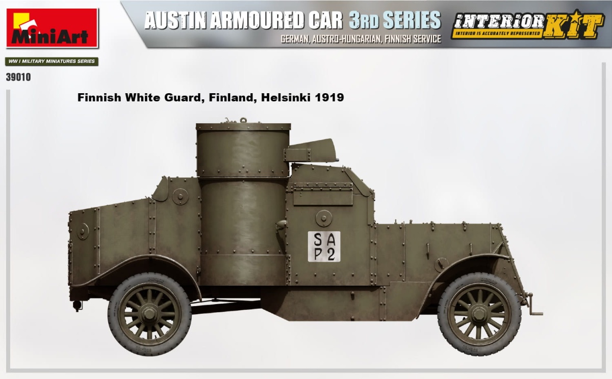 Zdjęcie dodatkowe produktu Austin Armoured Car 3rd Series: German, Austro-hungarian, Finnish Service. Interior Kit 1:35 MiniArt 39010