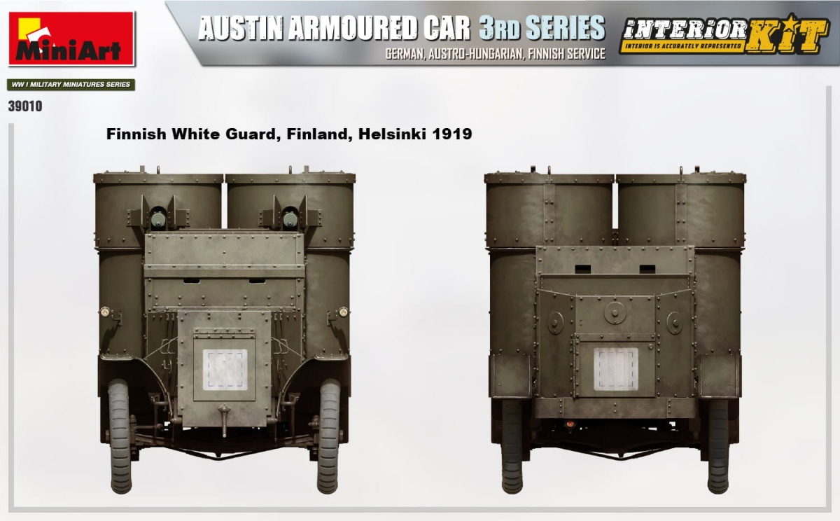 Zdjęcie dodatkowe produktu Austin Armoured Car 3rd Series: German, Austro-hungarian, Finnish Service. Interior Kit 1:35 MiniArt 39010