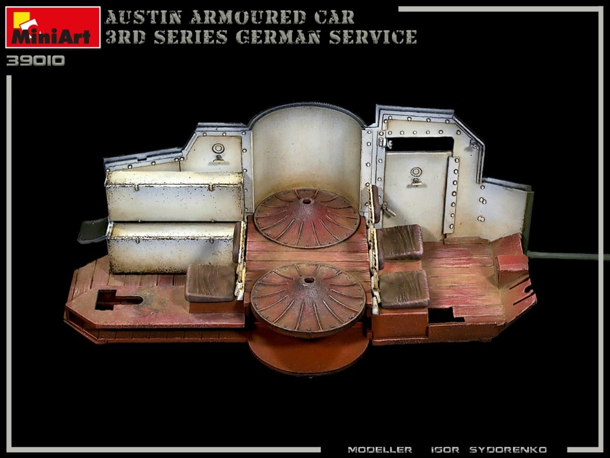 Zdjęcie dodatkowe produktu Austin Armoured Car 3rd Series: German, Austro-hungarian, Finnish Service. Interior Kit 1:35 MiniArt 39010