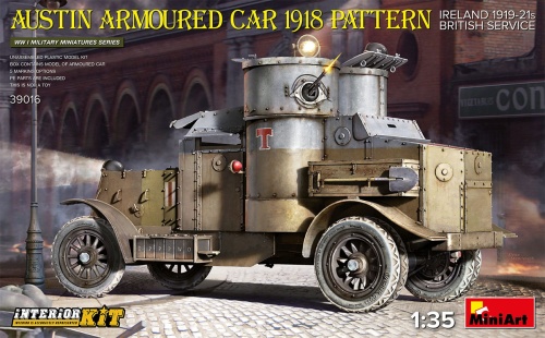 Austin Armoured Car 1918 Pattern. Ireland 1919-21 British Service. Interior Kit 1:35 MiniArt 39016