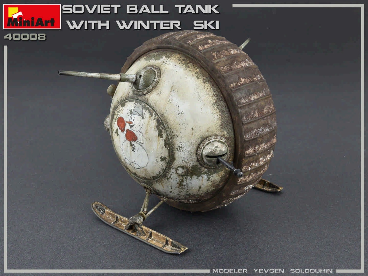 Zdjęcie dodatkowe produktu Soviet Ball Tank W/ Winter Ski. Interior Kit 1:35 MiniArt 40008