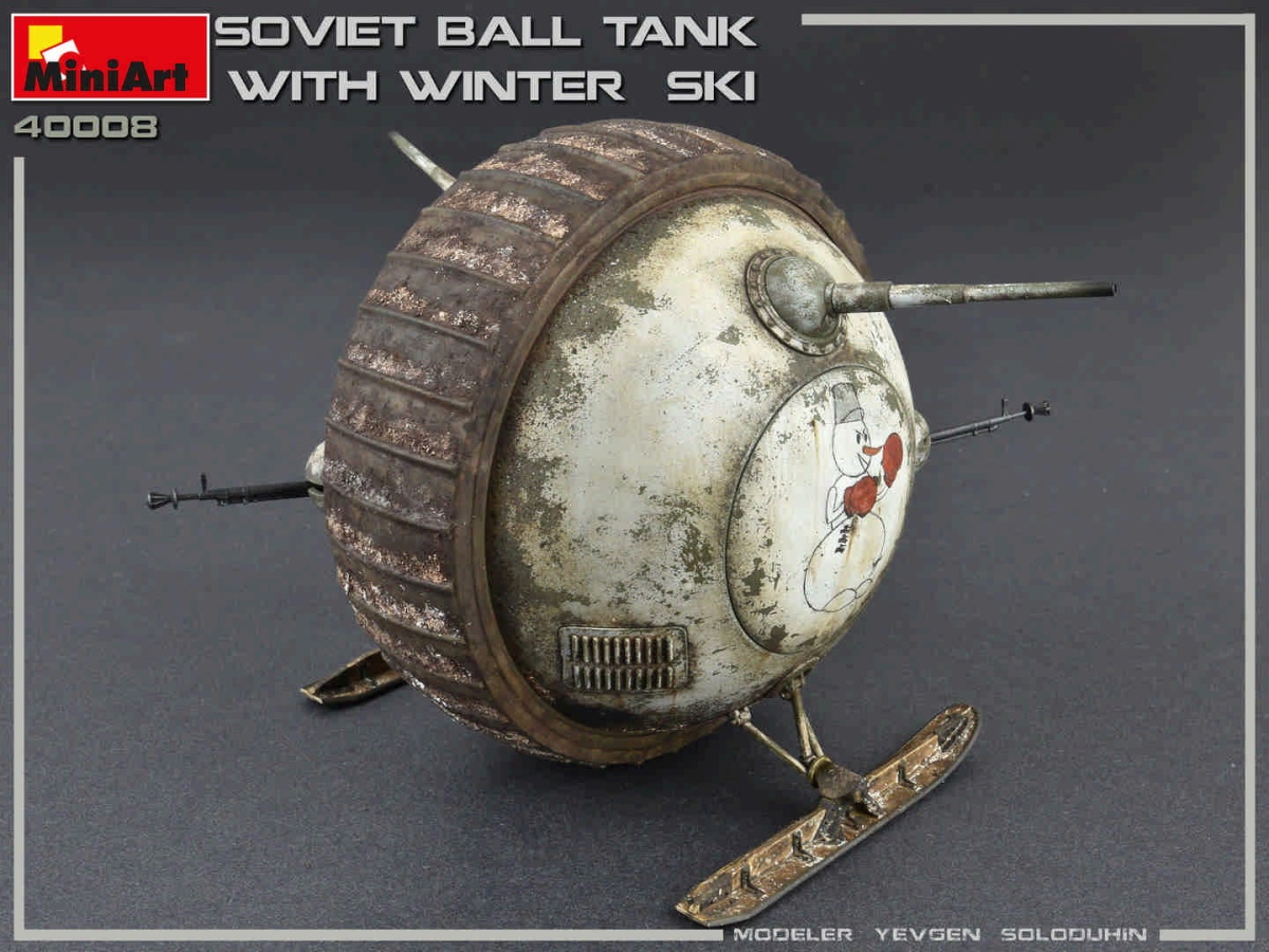 Zdjęcie dodatkowe produktu Soviet Ball Tank W/ Winter Ski. Interior Kit 1:35 MiniArt 40008