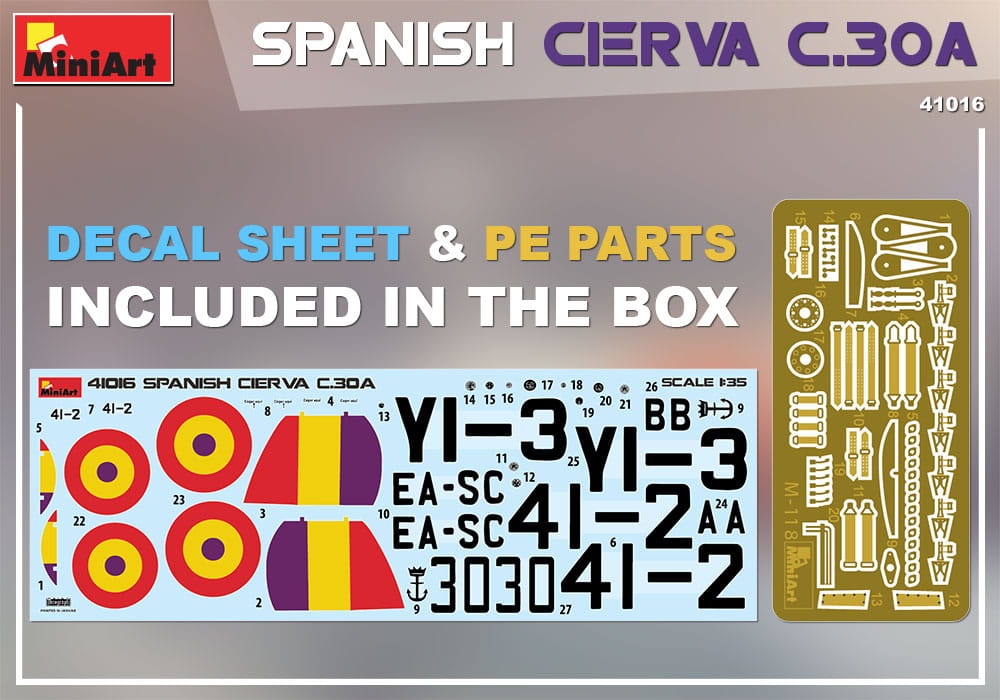 Zdjęcie dodatkowe produktu Spanish Cierva C.30a 1:35 MiniArt 41016