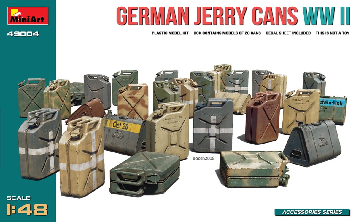 Zdjęcie główne produktu German Jerry Cans WW2 1:48 MiniArt 49004