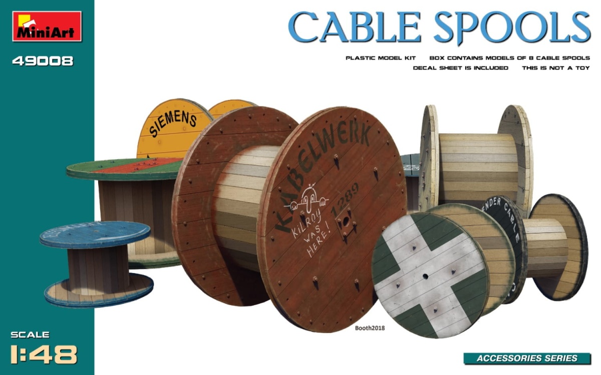 Zdjęcie główne produktu Cable Spools 1:48 MiniArt 49008
