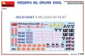 Zdjęcie dodatkowe produktu Modern Oil Drums 200l 1:35 MiniArt 49009