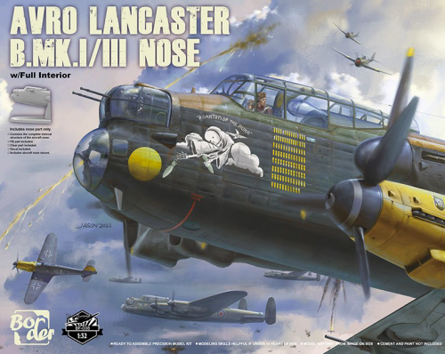 NOSE of Avro Lancaster B Mk.I/III w/ Full Interior 1:32 Border Model BF008