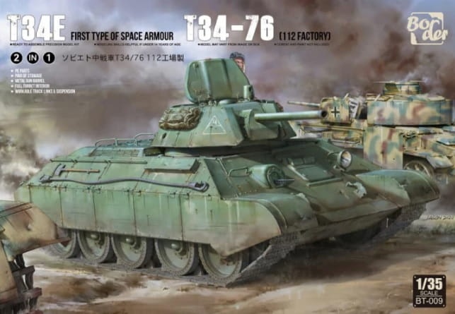 Zdjęcie główne produktu T-34E (First Type of Spaced Armour) T-34/76 (112 factory) 1:35 Border Model BT009