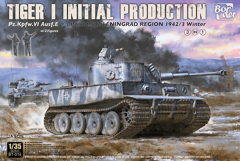 Zdjęcie główne produktu Tiger I Initial Production Pz.Kpfw. VI Ausf. E 1:35 Border Model BT014