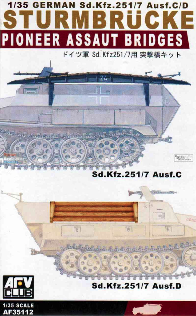 Zdjęcie główne produktu Upgrade - Pioneer Assault Bridges for Sd.Kfz. 251 C or D 1:35 AFV Club 35112