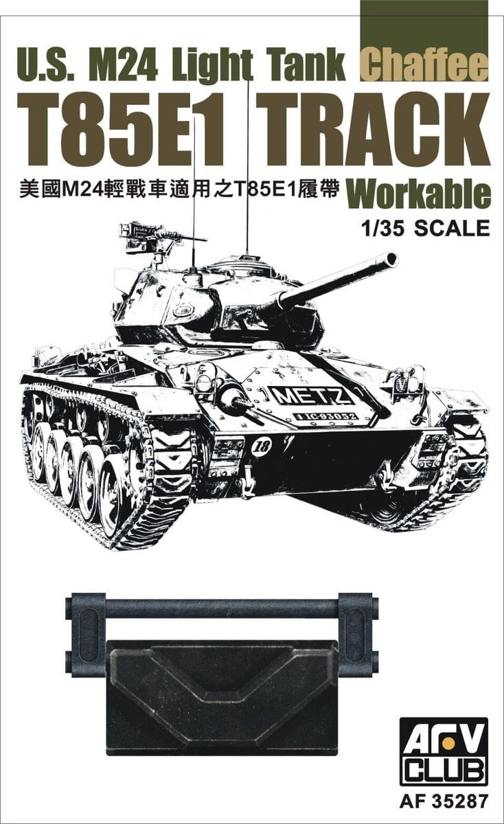 Zdjęcie główne produktu T85E1 Track Workable for U.S. M24 Light Tank Chaffee 1:35 AFV Club 35287